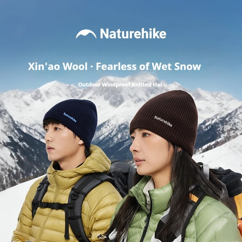 Naturehike 47.8% الصوف في الهواء الطلق يندبروف محبوك قبعة لينة منتصف الطبقة غشاء مقاوم للماء الجلد ودية للتزلج الشتاء تسلق