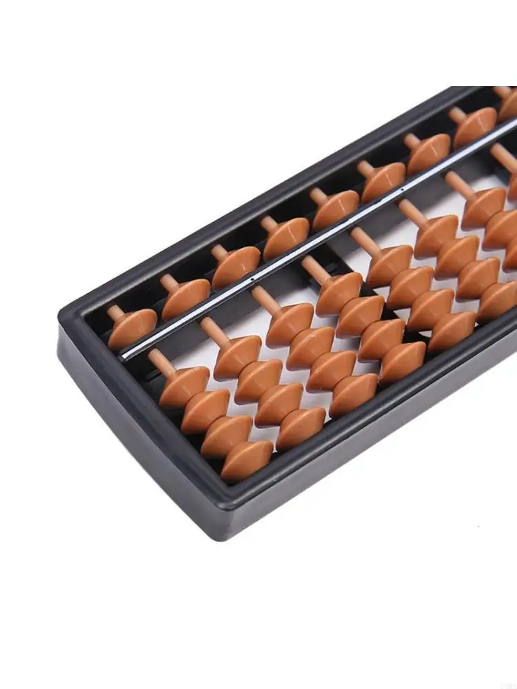 CORA 13-Rod Abacus with ABS Plastic Frame and Upper and Four Lower Beads per Rod for Abacus-Based Math Practice
