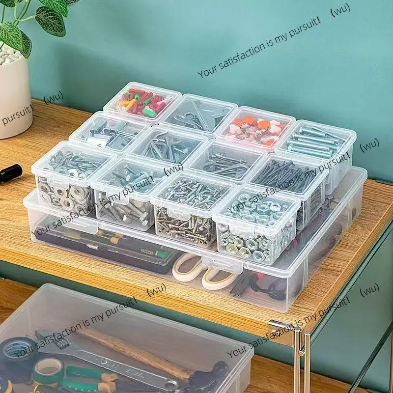 Toolbox Hardware Parts Screw Storage Box Loose Beads Coin Storage Box Needle and Thread  Finishing  Buy One Get One