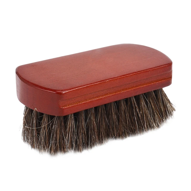 Brosse à raser avec manche en bois pour homme, poils de cheval naturels, moustache, barbe qualifiée ale, livres, 2 pièces