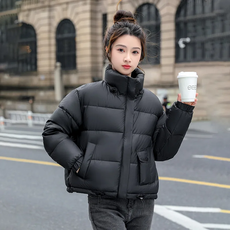 Women's Winter New External Student Short Fashion Temperament Down Cotton Jacket Parkas