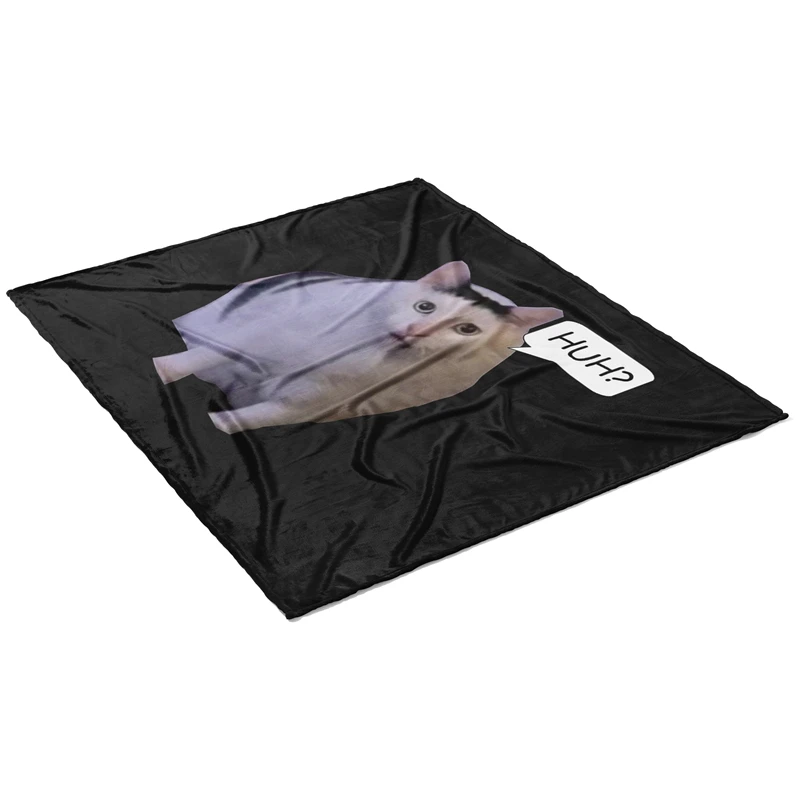Aertemisi Huh Cat Meme Pet Blanket for Small Medium Large Dog Cat Puppy Kitten Couch Sofa Decor
