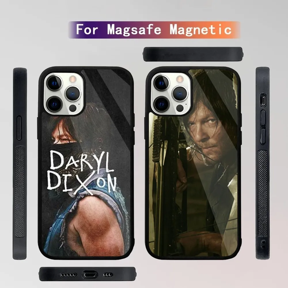 The W-Walkings D-Dead Daryl Dixon Phone Case For iPhone 15,14,13,12,11,Plus,Pro,Max Mini Magsafe Magnetic Wireless Charging