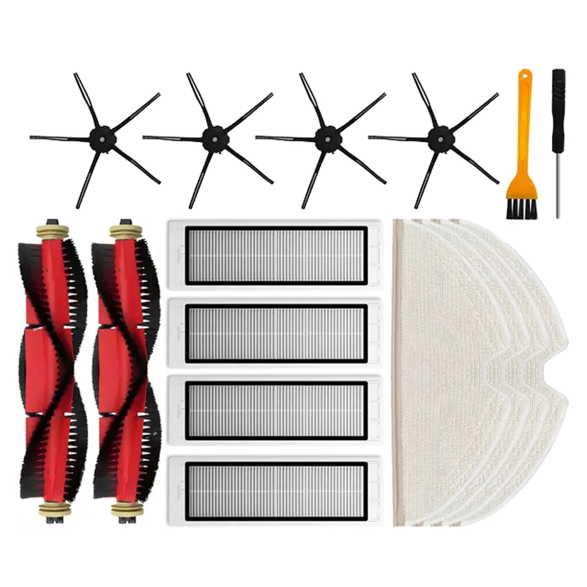 Запчасти для робота-пылесоса Xiaomi Roborock S5 Max S50 S55 S5 S6 S6 MaxV S6 Pure E4 E5, основная боковая щетка, фильтр, насадки для швабры