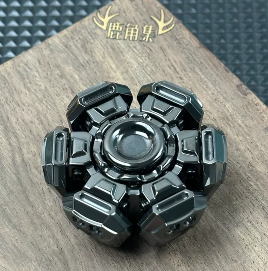 Used EDC T-MAX zirconium polishing Stress Relief Toy Pocket Toy Haptic Spinner Fingertip Gyroscope Decompression Toys For Adult