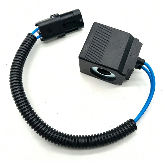 Secure Lock Solenoid Valve Coil For 55C 60C 70 75 Hydraulic Machinery Parts For Pilot Pressure Control Prevent Unintended