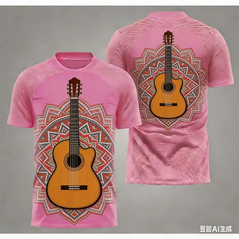 

Summer Traditional T-shirt Spanish floral pattern shirts t shirt for man Round neck Men's and Women's T-shirts graphic t shirts