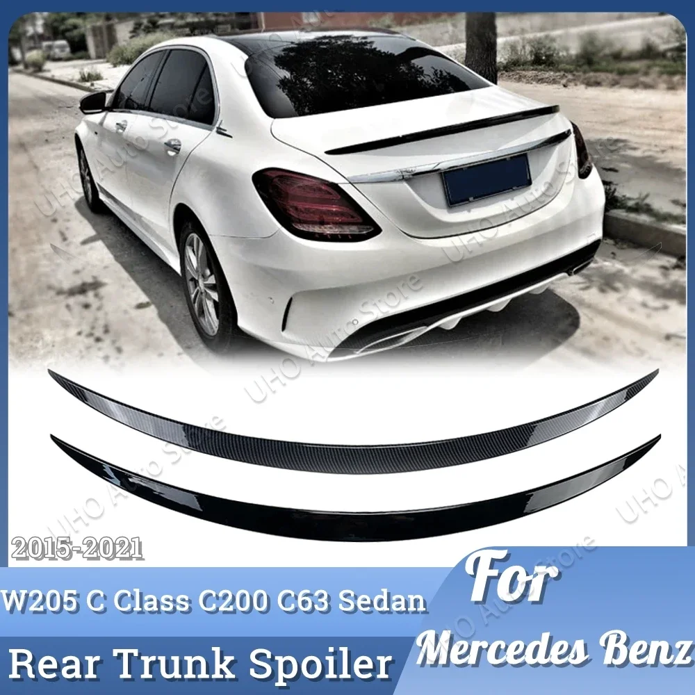 Rear Roof Boot Trunk Spoiler Tail Wing Lip For Mercedes Benz W205 S205 C Class C180 C200 C300 C43 C63 AMG 2014-2022