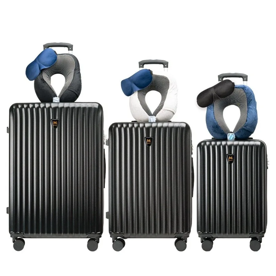 

3pcs Luggage Set Sturdy Hard Shell Suitcase Set Double Spinner Wheels Large Capacity Travel Trolley Case Includes 3pc UShaped T