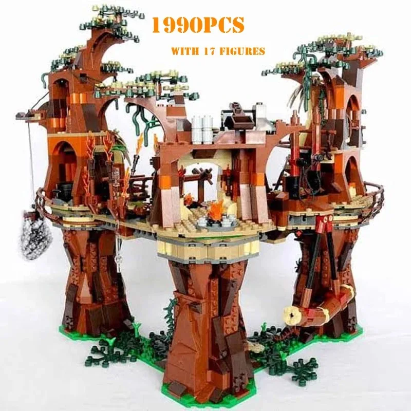 Ewoks importer Villages décennie ks Toy Set, Modèle de briques pour enfants, Kit 1990 pour enfants, Cadeaux d'anniversaire pour amis, 81049, 10236, 180016 pièces