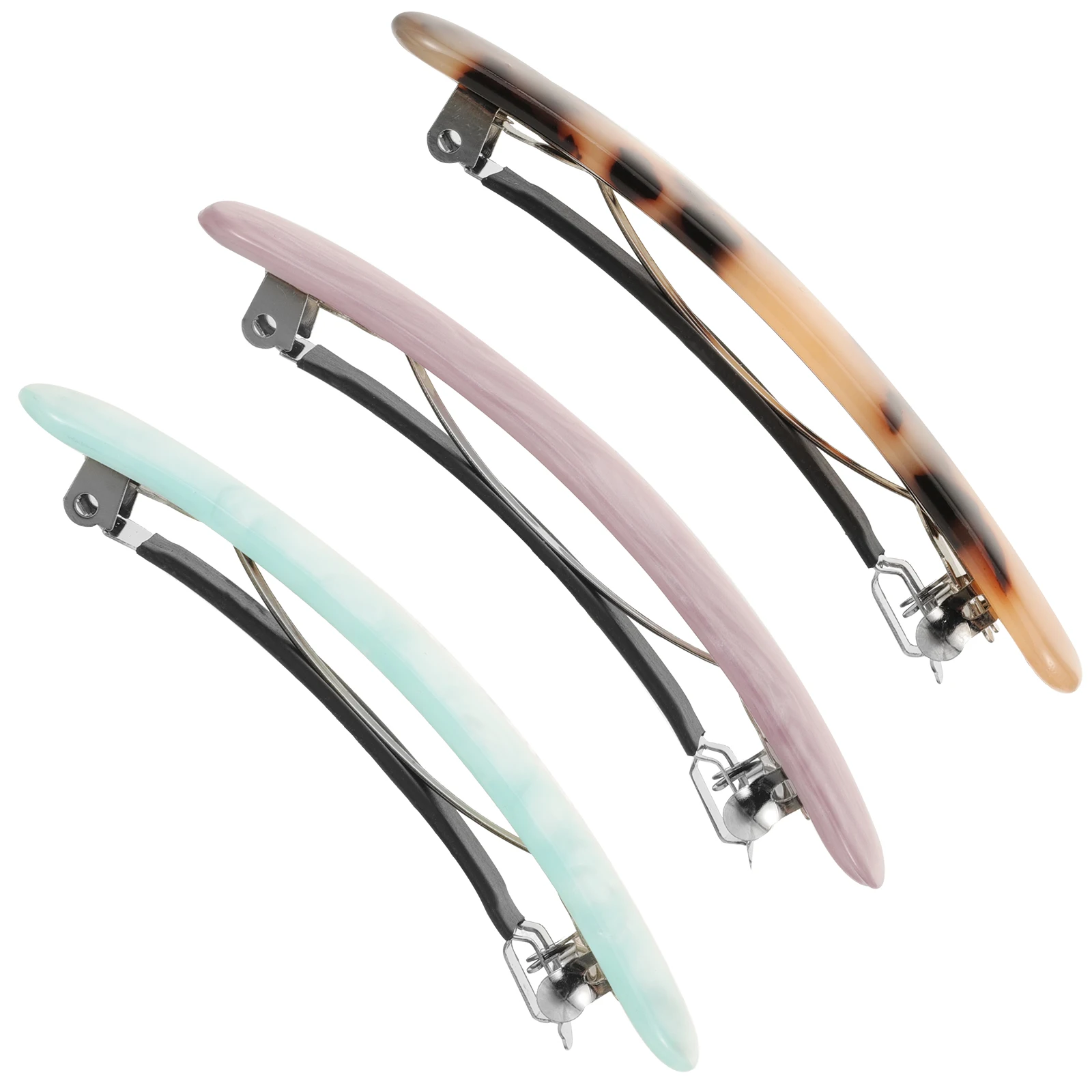 

3 Pcs Acetate Hairpin Women Hairpins Grace Sheet Creative Clips Ponytail Holder Non Slip Travel Hair Styling Tool Fashion