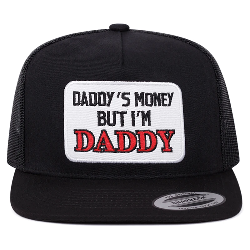 2026 Fashion New Mesh Hat DADDY Embroidered Hip Hop Hat Outdoor Daily Decoration Hat Sunshade Hat Unisex Flat Edge Baseball Hat