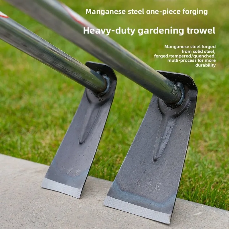 Manganese steel flower hoe growing vegetables and flowers, household weeding, small hoe outdoor use, digging wild v