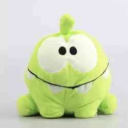 Nowa zabawka Cartoon Cut The Rope Frog Green Fruit Om Nom Toys Hot Game 20cm Doll Collectible Ornament Kids Birthday Xmas Gift