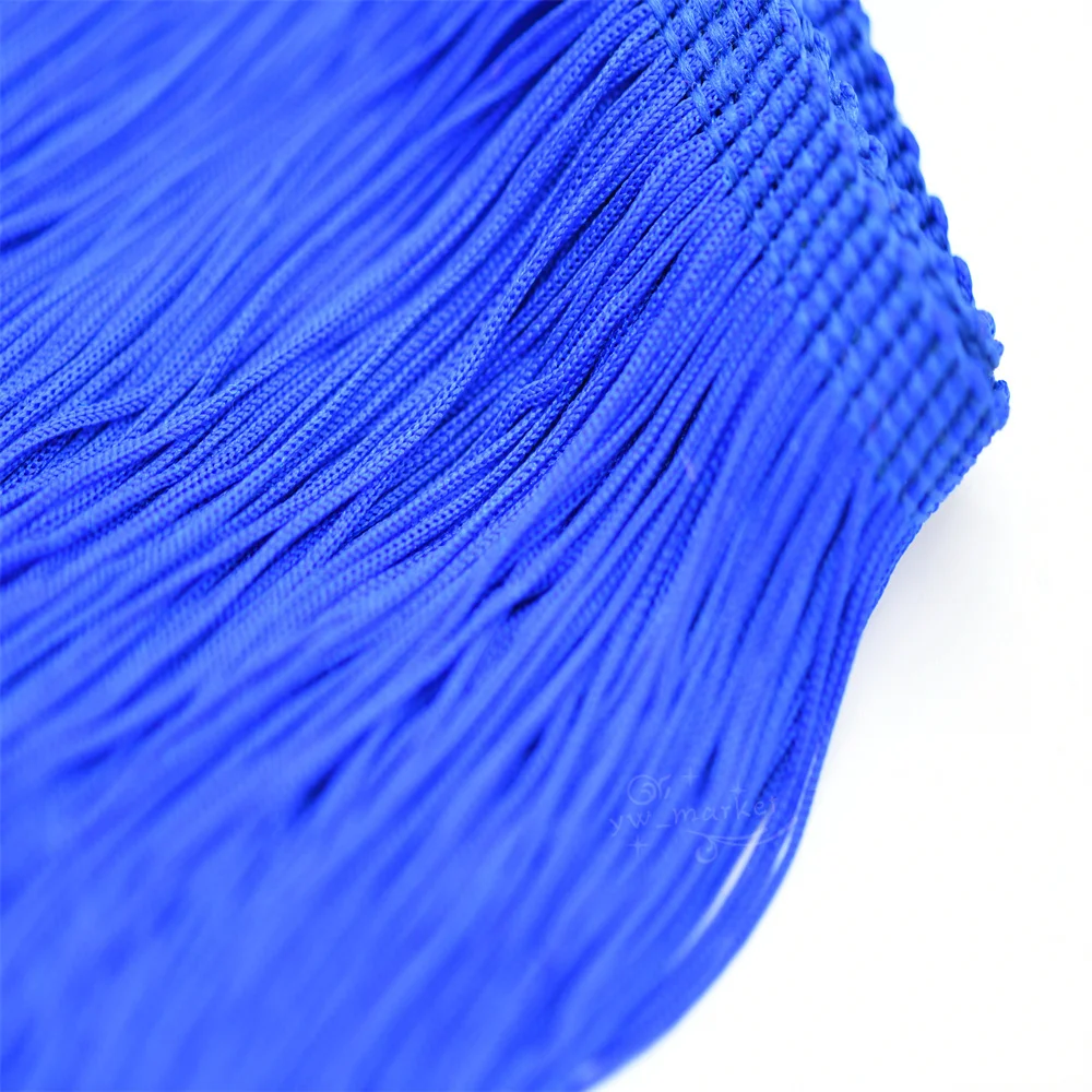 20cm wide Tassel chinlon Lace Trim Ribbon Fringe Lace Latin dance skirt curtain fringes for sewing DIY Accessories