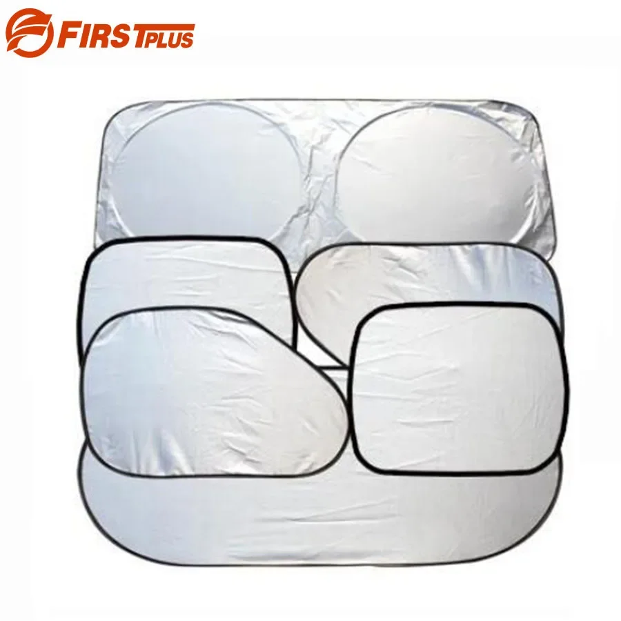 Silver Auto Sun Visor Car Front Rear Windshield Side Window Blinds Sucker Mount Sunshade Curtain Car Styling Covers