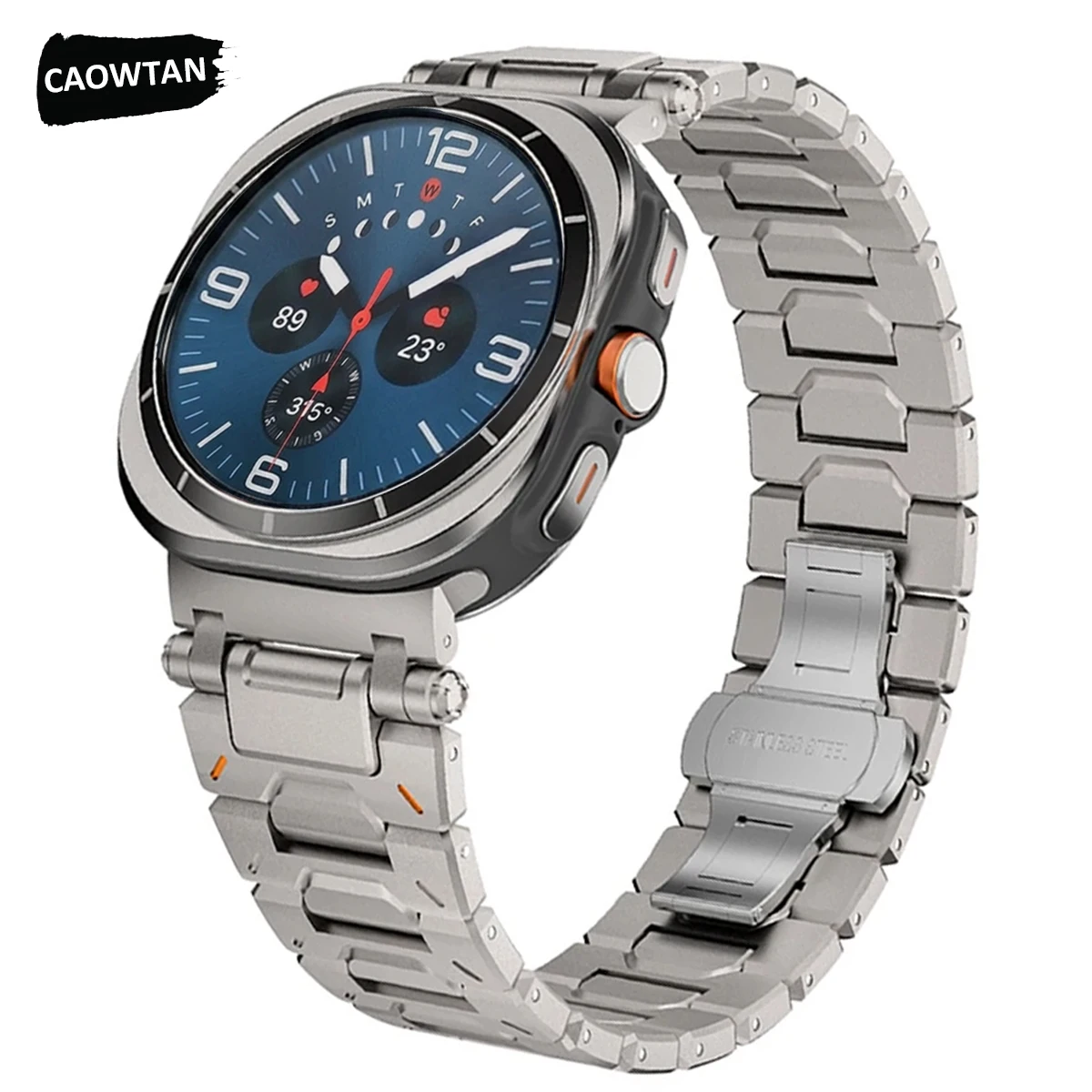 

Luxury Titanium Strap for Samsung Galaxy Watch Ultra 47mm Metal Wristband Bracelet for Galaxy Watch 8 40/44mm 8Classic 46mm Band