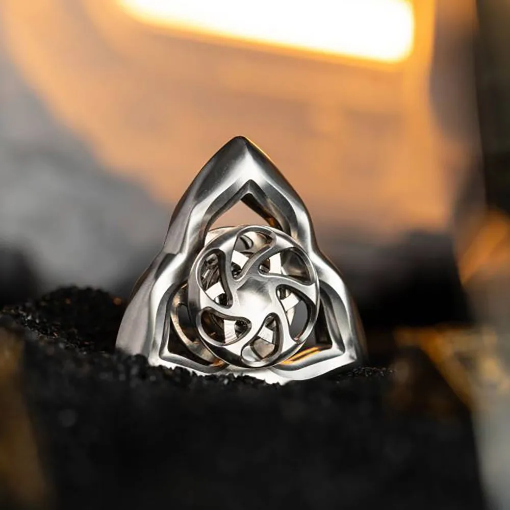 Bright Blood EDC Mirage Air Fidget Spinner a tre pale Fidget Toys per adulti Accessori da scrivania Giocattolo Fidget in metallo