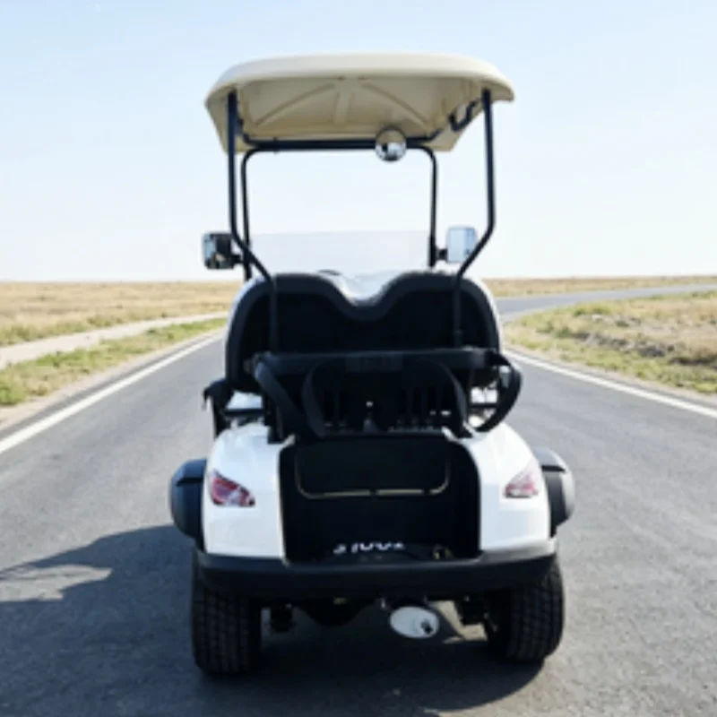 2 Seater Golf Buggy 72V Lithium Electric Golf Cart 10-Inch Vertical Multimedia Screen With Folding Windshield Focus On Comfort