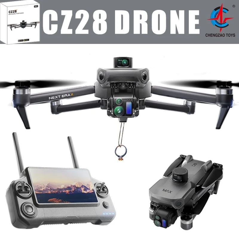 P7 Max cardán sin escobillas de 3 ejes 5g transmisión de imagen Digital láser evitación de obstáculos con Control de pantalla Airdrop Drone niño juguete