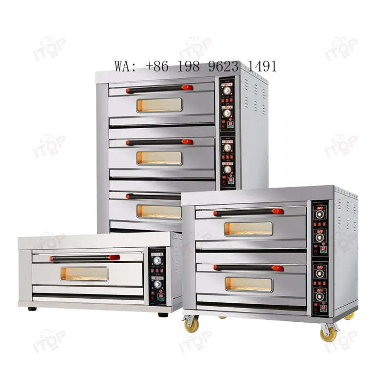 Economic Commercial  Deck Oven Multifunctional Catering Bakery Baking Equipment for Bread Pastry Processing Production