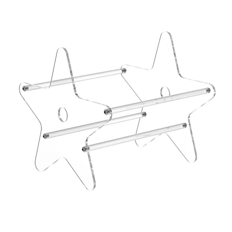 Clear Vinyl Record Storage Holder - Record Display Stand For Albums 12 Inch Acrylic Desktop Vinyl Shelf Holds 50 Lps