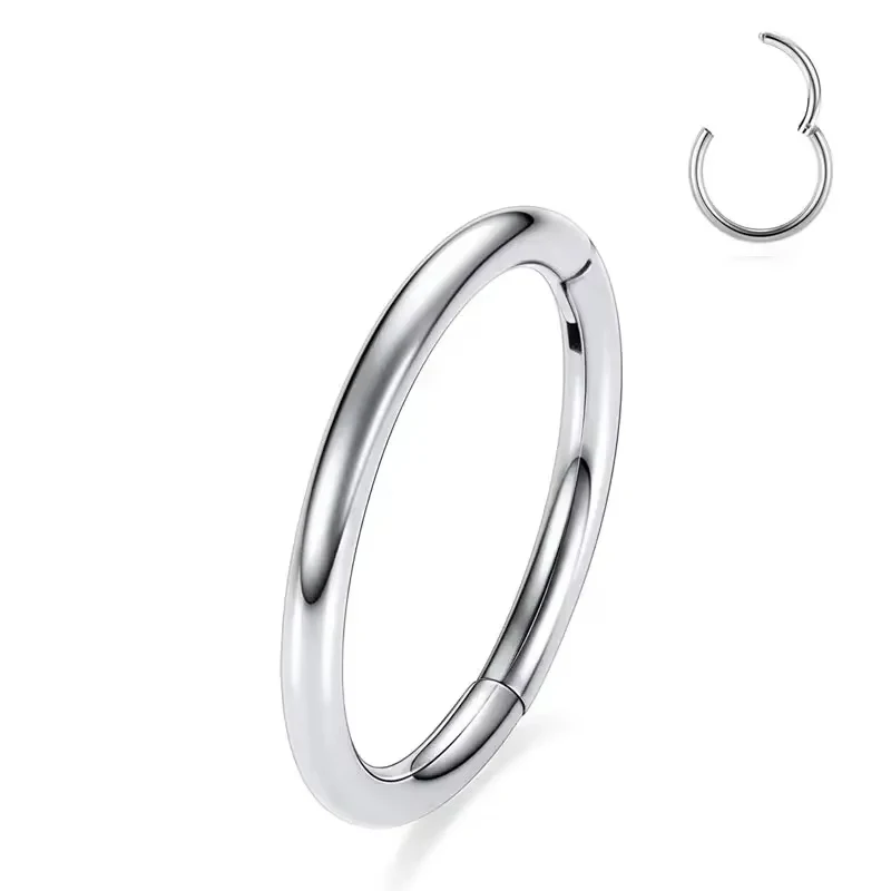 Surgical Steel Nose Rings Hinged Segment