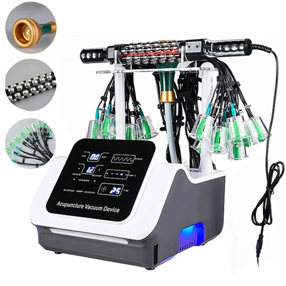 Ems Meridian Körper massage device Meridian Instrument Muscle relaxing Vacuum Schröpfen Instrument micro elektrische Heizung G