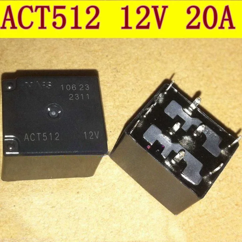 Free Shipping! 2pcs 5pcs 10pcs/lot  ACT512  20A 12V Ultra Small Automotive Relays