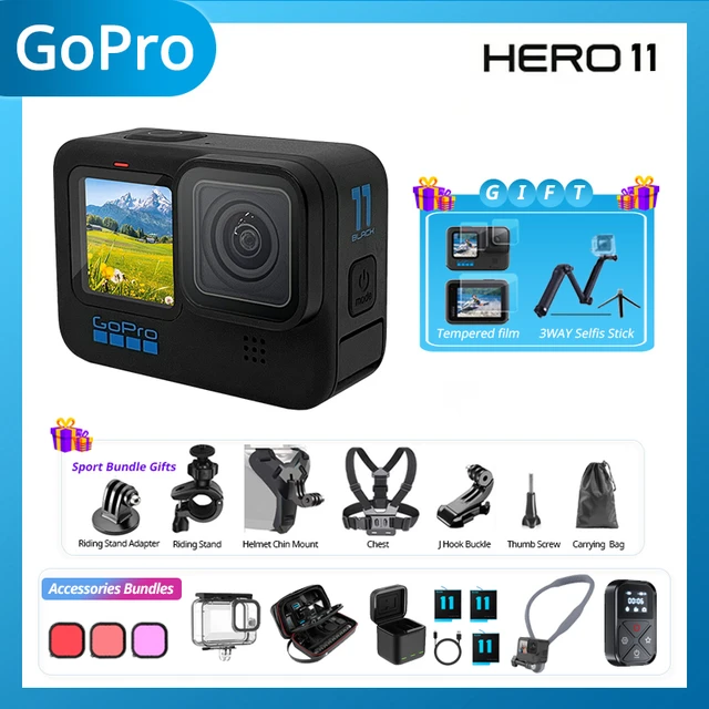 GoPro HERO 11 Black Sport Action Camera 27MP Photos GP2 5.3K60 2.7K240 gopro  11 Vedio Camera Waterproof HyperSmooth 5.0 HERO11 - AliExpress