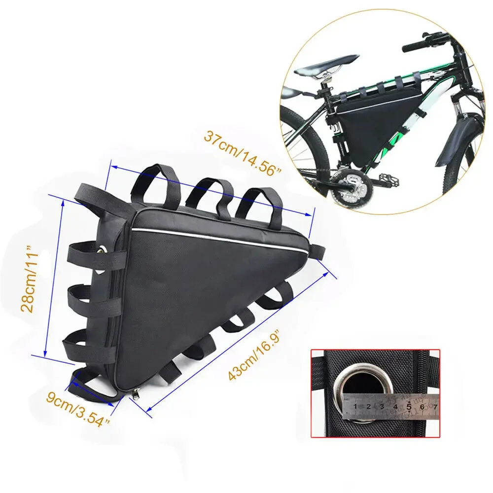 43x37cm Mountain Bicycle Battery Triangle Bag Tube Frame Case Storage MTB Bike Cycling e bike Bag for Electric Vehicle Battery