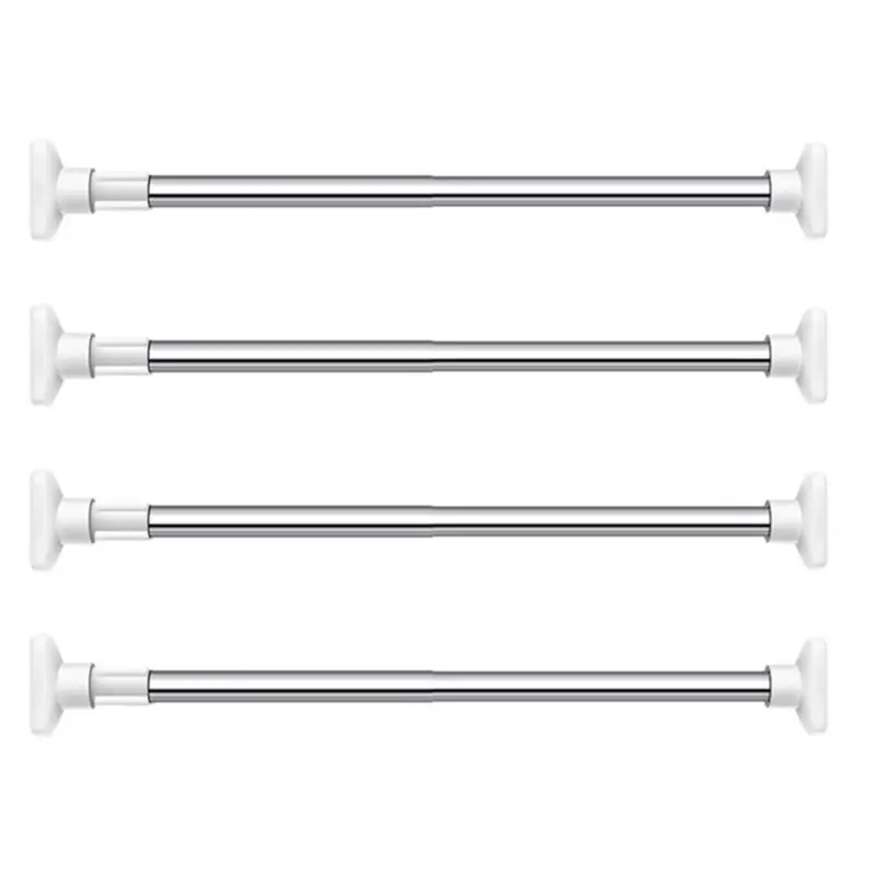 FLYY-4X Teleskopische, verstellbare Wäschetrocknerstange aus Edelstahl, Spannstange aus Edelstahl für 27,56–39,37 Zoll Platzbedarf – Detail 1