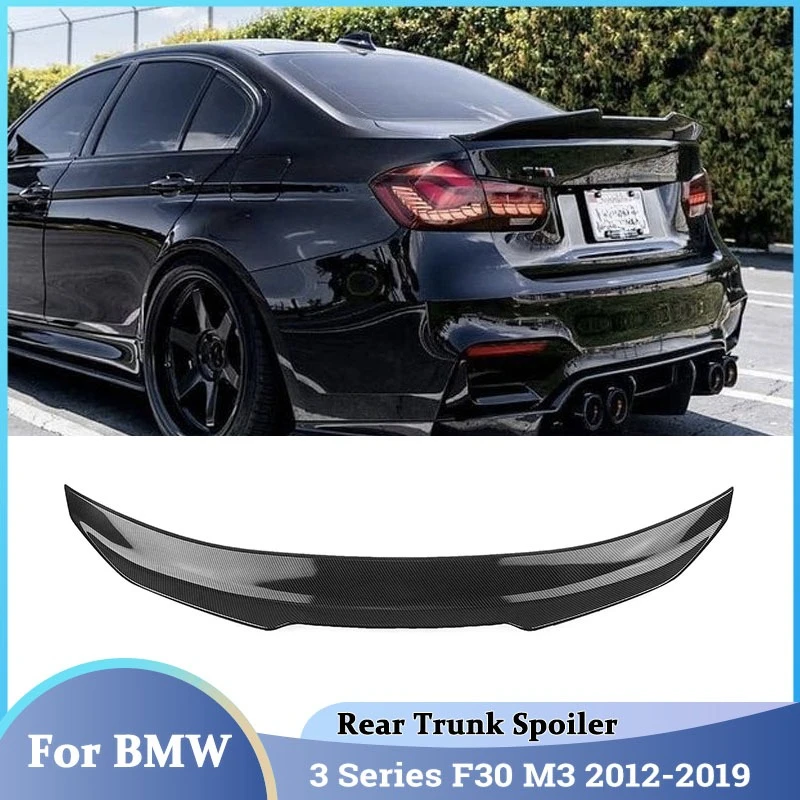 Aileron arrière de voiture de Style PSM, pour BMW F30 M3 série 3 2012 – 2019, ailes arrière, aileron de vent fixe, accessoires de voiture