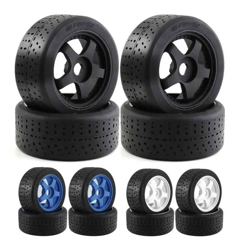 4Pcs 100X42mm 5-Spoke Tire Tyre 17Mm Wheel Hex For Arrma 1/7 Infraction Felony Limitless RC Car Upgrade Parts