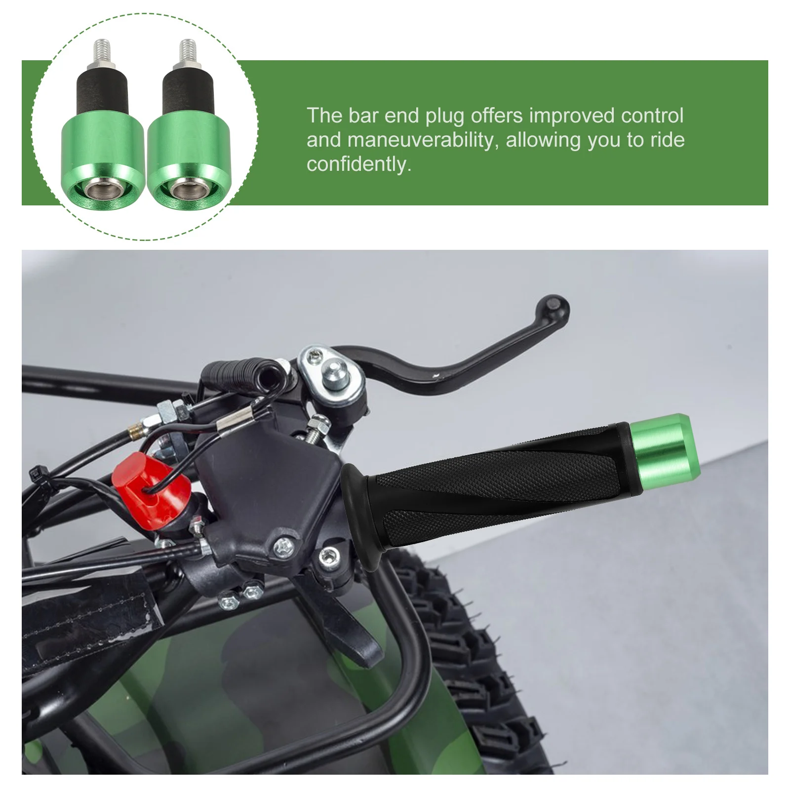 

1Pair Motorcycle Handlebar Plugs Sleek Bar Ends for Motorcycle Electric Bike Handlebar Protection and Control Bar Ends