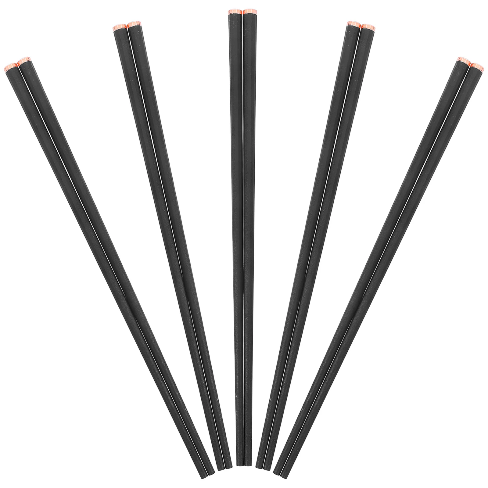 

5Pairs Anti-Slip Fiberglass Chopsticks Pet Material Reusable Chinese Style Household Restaurant Cooking Eating Set