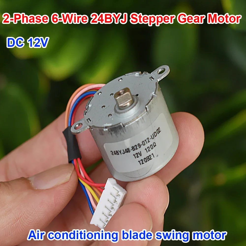 DC12V Mini Stepping Motor Two-phase Six-wire Micro 24BYJ Stepper Reducer Motor Air Conditioning Blade Swing Control Motor