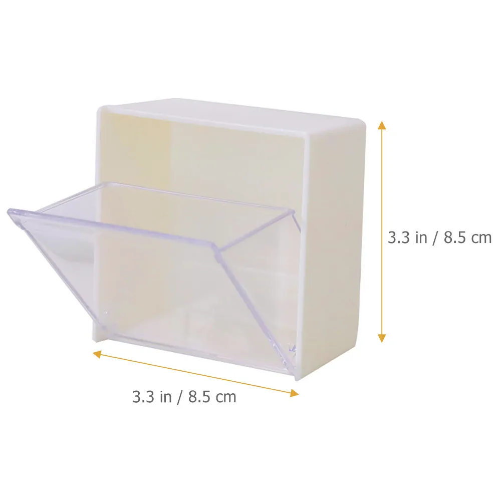 Premium Wall-Mounted Cotton Pad Storage Box Exquisite Workmanship Reusable Organizer for Desk Cupboard Automotive Use
