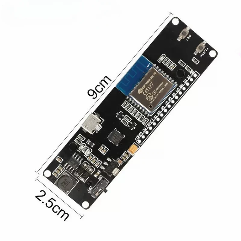 5pcs For WeMos D1 ESP-Wroom-02 Mother Board ESP8266 Mini WiFi Nodemcu Module 18650 Charging Battery Development Board