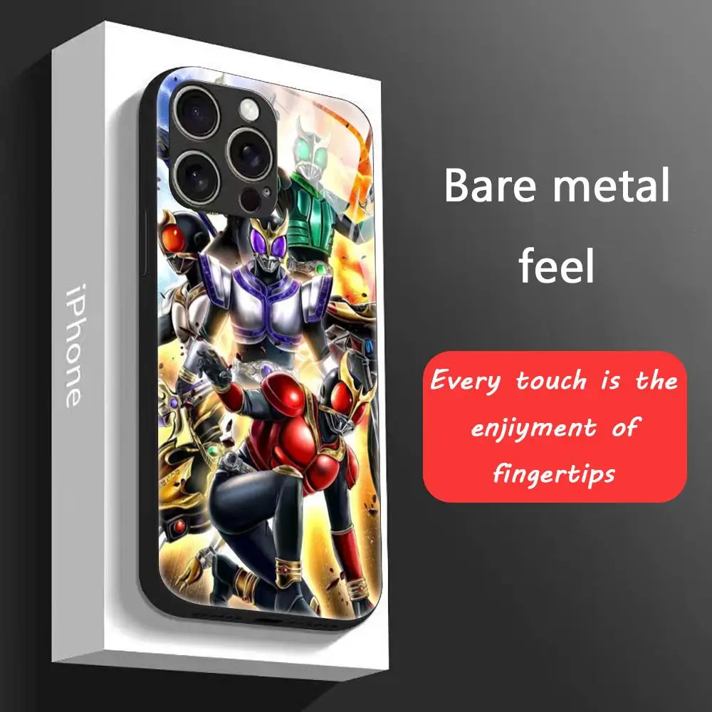 Star Kamen R-Rider Kuuga Phone Case For iPhone 17 16 15 14 13 12 11 X XR XS 8 Plus Mini Pro Max Glass Magnetic Phone Case - view 3