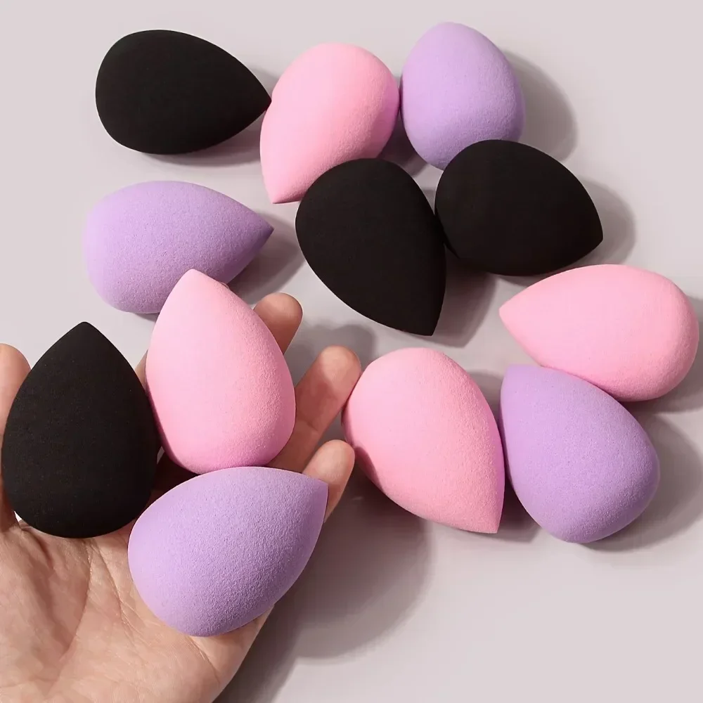 Esponja de maquillaje Multicolor para mujer, licuadora, huevo de belleza, esponja cosmética, esponjas suaves para base en polvo, accesorios de maquillaje, 4/12 Uds.