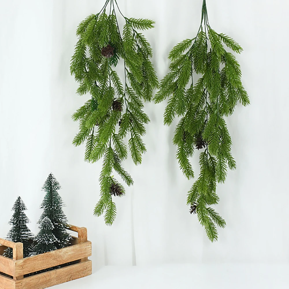 

Artificial Christmas Pine Needle Vine Simulation Green Plant Plastic Christmas Branch Garland Home Pine Needle Rattan Decoration