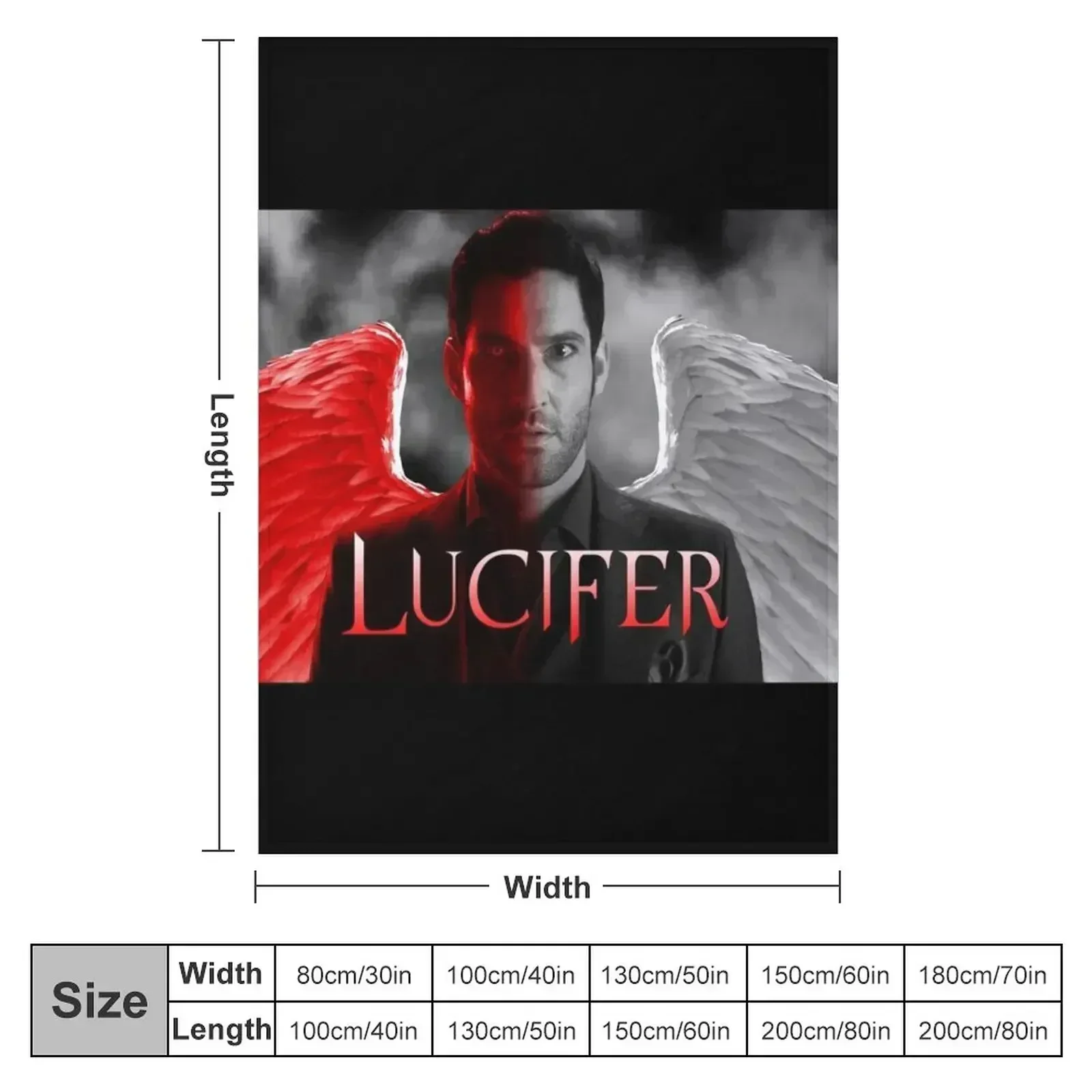 Lucifer Half Devil Face Throw Blanket Tourist Decorative Throw funny gift Soft Decorative Beds heavy to sleep Blankets