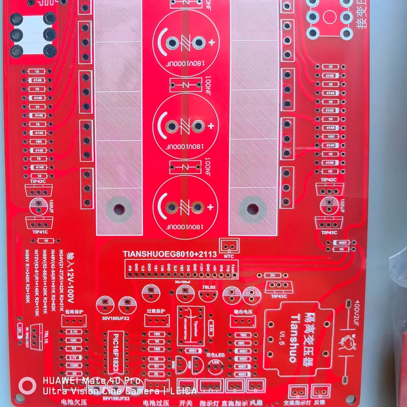 Pure Sine Wave Power Frequency High Power Inverter Main Board 12V-60V Drive Board PCB EG80102113