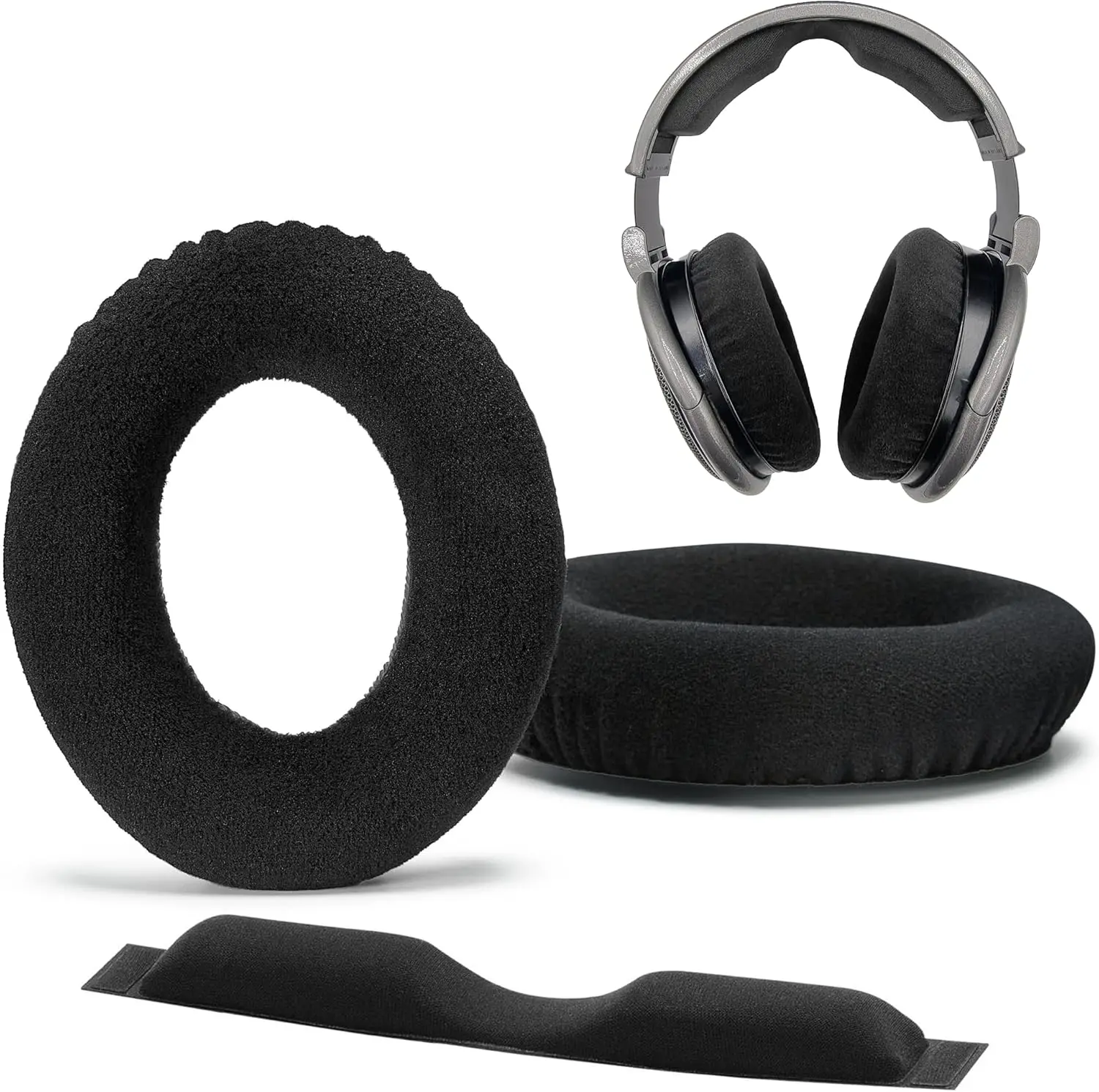 HD650 Replacement Ear Pads & Headband Cushion Pad Compatible with Sennheiser Headphones HD600 HD650 HD 660S HD 660S2 Massdrop