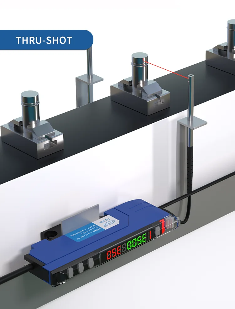 FUWEI FWT-3CMD Wasserdichter Seitenansichts-Glasfaser-Sensor mit zahnlosem Gegengewicht-Lichtsensor für den industriellen Einsatz – Detail 8