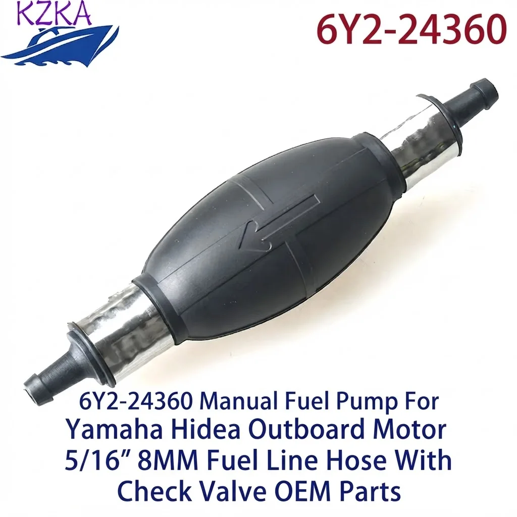 Outboard MotorManual Fuel Pump 6Y2-24360  For Yamaha Hidea  5/16