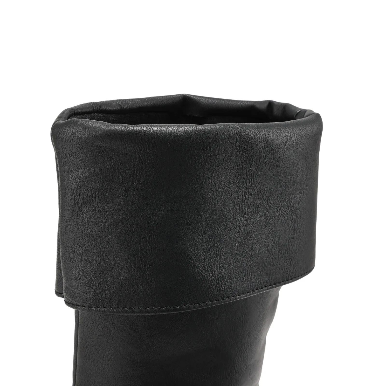 Männer mittelalterliche Wikinger Piraten Stiefel Kragen Ritter Pull On Mitte Wade Stiefel niedrigen Absatz dicken Boden Anti Slip Halloween Kostüm Schuhe