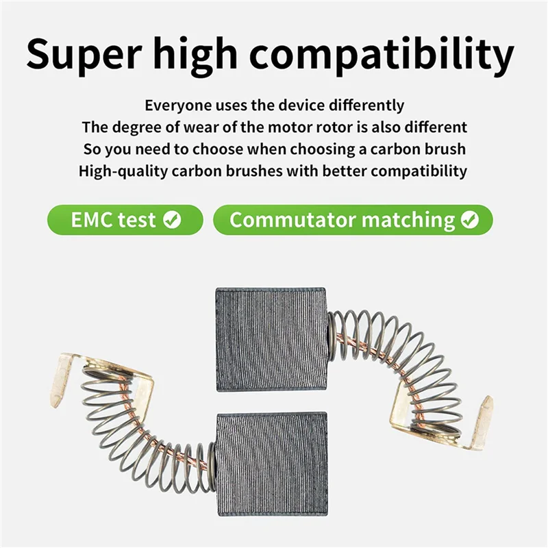 AB06 10X Carbon Motor Brushes Compatible For D24000/DW713 Miter Saw,Sliding Table Saw,Electric Power Replacement Part