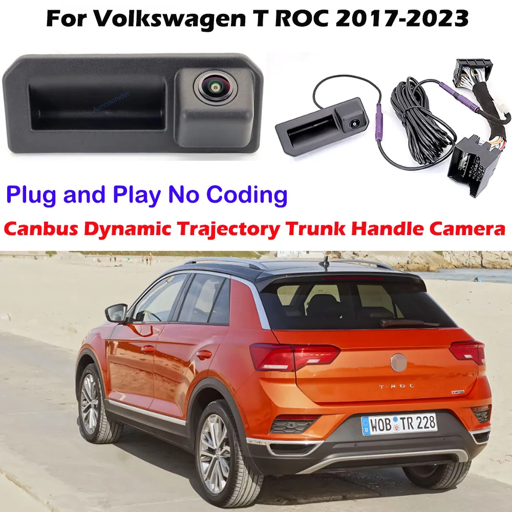 canbus-dynamic-trajectory-backup-camera-for-vw-t-roc-t-roc-2017~2023-mqb-system-oem-screen-reverse-camera-plug-play-no-coding